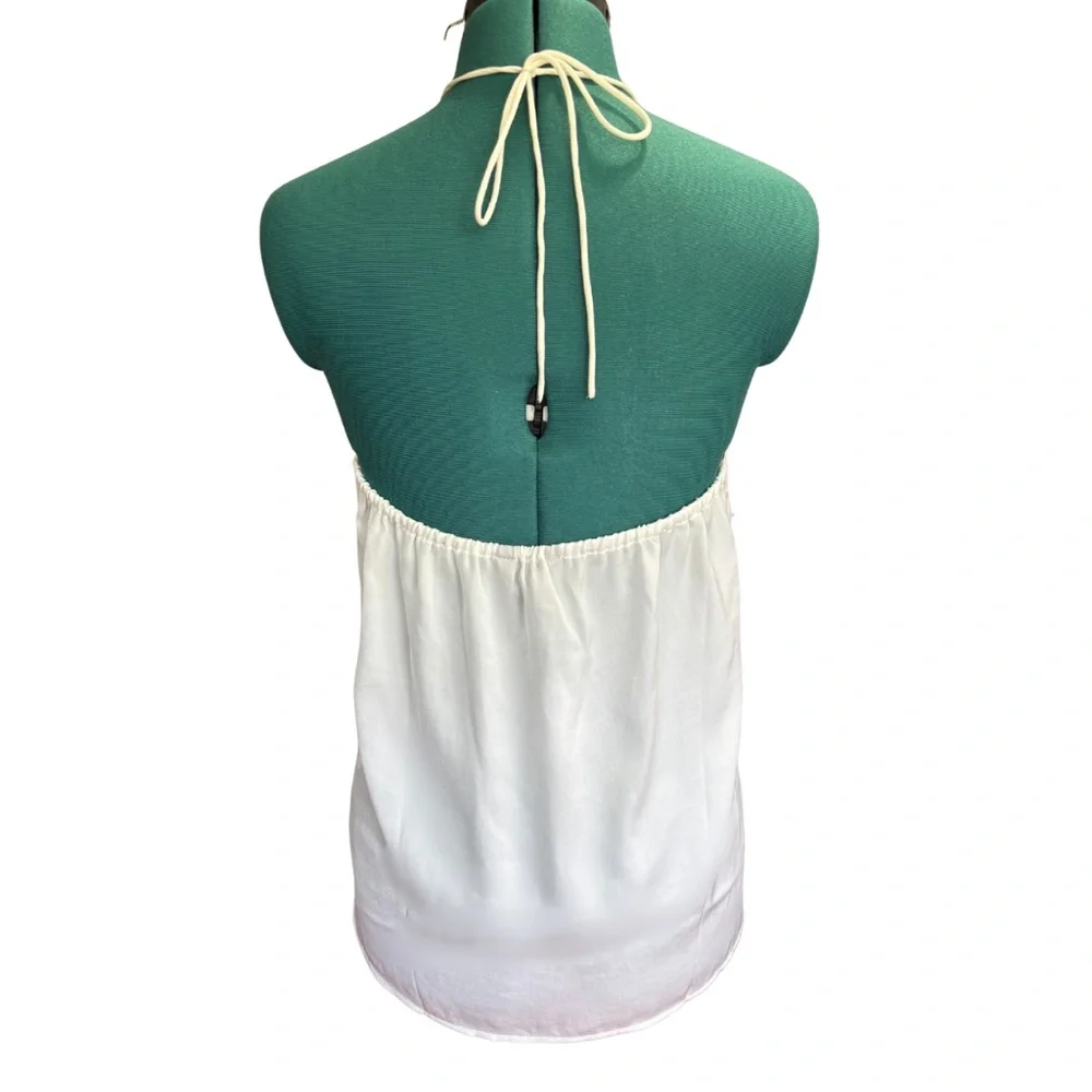NWT Banana Republic Chic White Camisole Top Halter - Picture 2 of 4